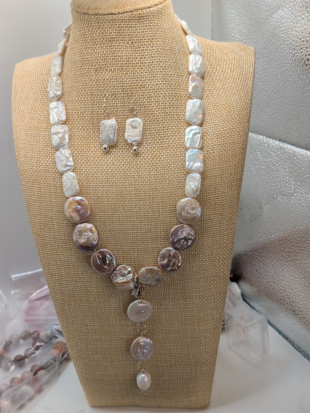 Mother Of Pearl Squares And Circles